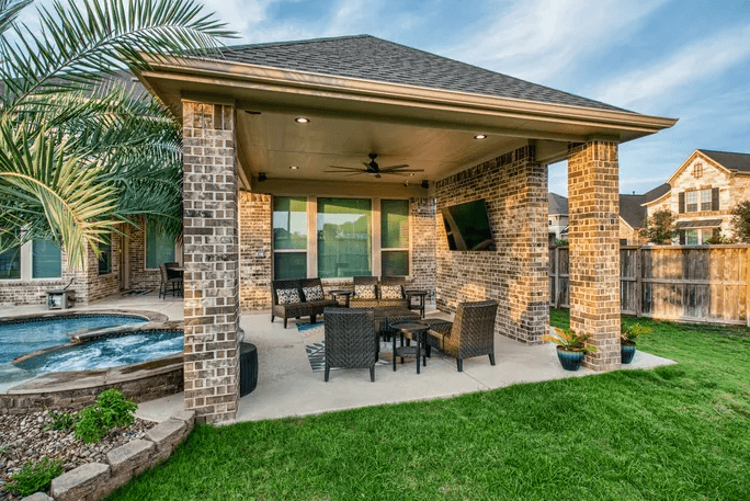 Poolside Entertainment Area
